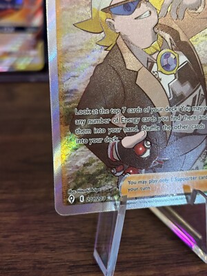 gordie pokemon card price Pokémon TCG Gordie 201/203 Trainer Full Art Holo- Evolving Skies
