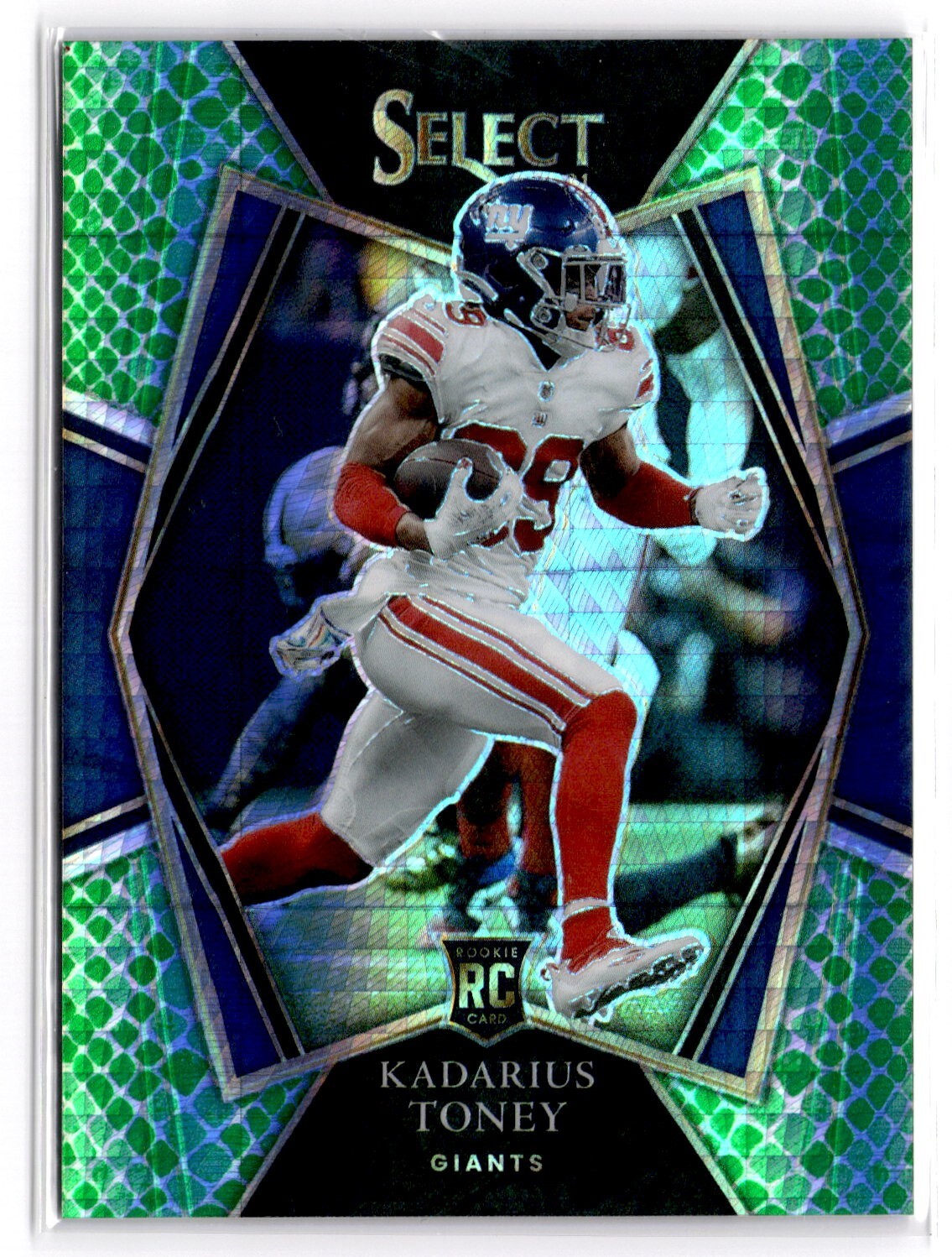 2021 Panini Select Prizm Kadarius Toney #152 /89 Green Dragon Scale NY Giants