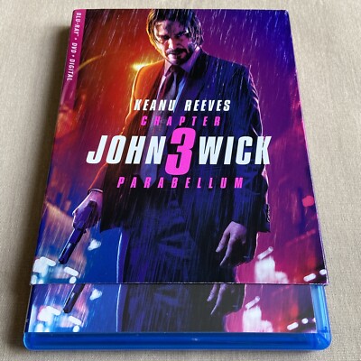 John Wick: Chapter 3: Parabellum (Blu-ray, DVD W/ Slipcover) Keanu Reeves  Action