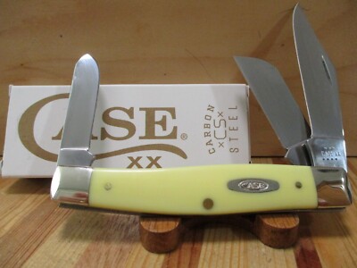 New Case XX USA Carbon Steel Yellow Large Stockman 3375CS Pocket