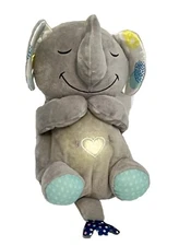 Nuby Baby Sleep Machine White Noise Plush Light Music Elephant Plush Soothing