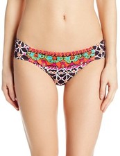 NWT TRINA TURK VENICE BEACH TAB SIDE SHIRRED BOTTOM 14  SFS