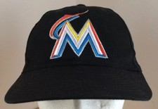 Miami Marlins Adjustable Cap Hat Youth OC Sports Black MLB