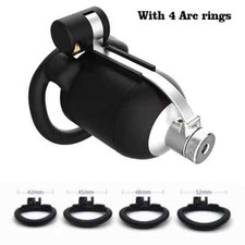 Male Chastity Device Resin Cuspid Teeth Cage for Men Enclosed Locking Belt New