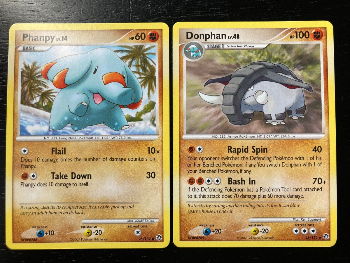 donphan pokemon card value (48/132) [Secret Wonders] – Plug Colorless Giant Fangs (170) Weakness Grass ×2 Retreat Cost Donphan 087 - Reverse Holofoil