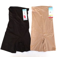 Spanx 1641 Core Controllers Mid-Thigh High Waist Shaper Power Mesh Support Slims