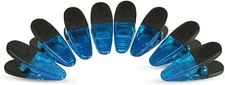 VIP Home Essentials - Thick Plastic Clips With Neodymium Magnet - 8 Blue Clips