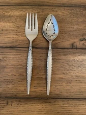 Oneida Venetia Community Serving Fork And Spoon Stainless Flatware