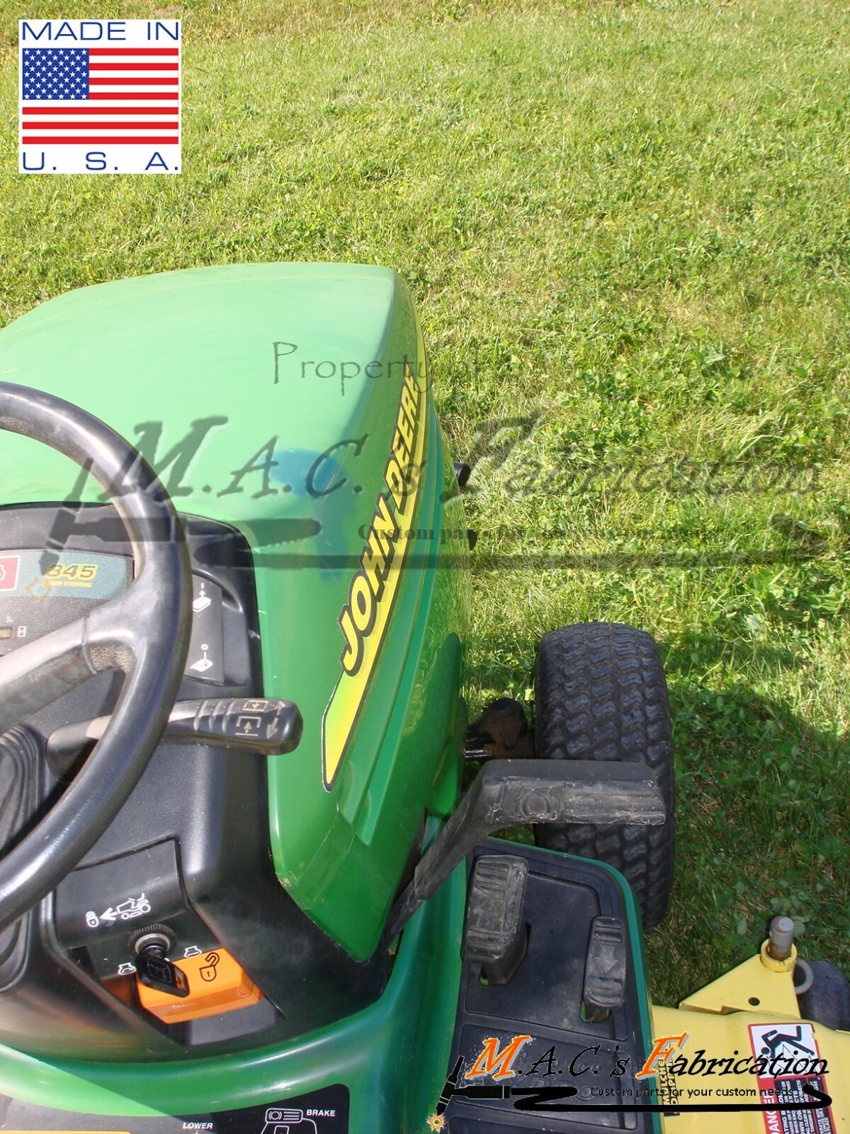 Made In USA John Deere Front Bumper For 300 Series Lawn Mower & Garden Tractor