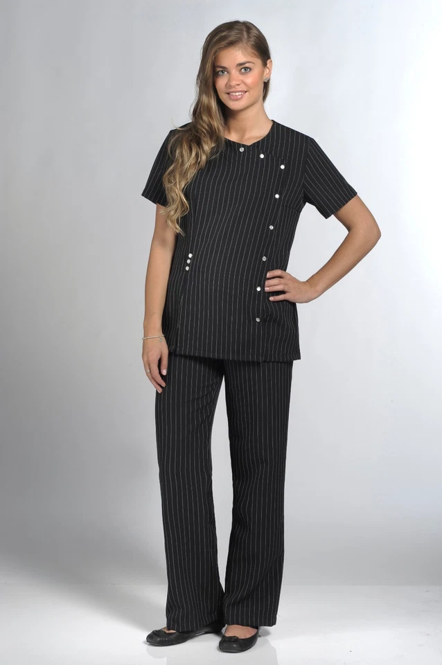 Woman Nursing Healthcare trousers, beauty office uniform black work trouser-T256 - Image 2 of 2