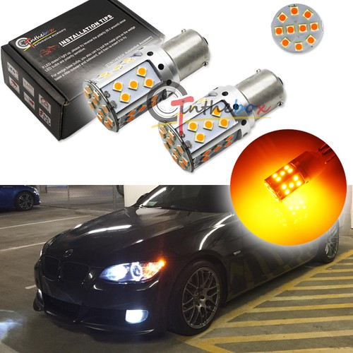 2PCS CANbus 21W Amber 7507 LED Bulbs Fit BMW 1 3 4 Series X5 Turn