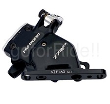 TRP HD-C711 HY/RD Flat Mount Disc Brake Caliper, Front 160mm Blk/Sil, Hydraulic