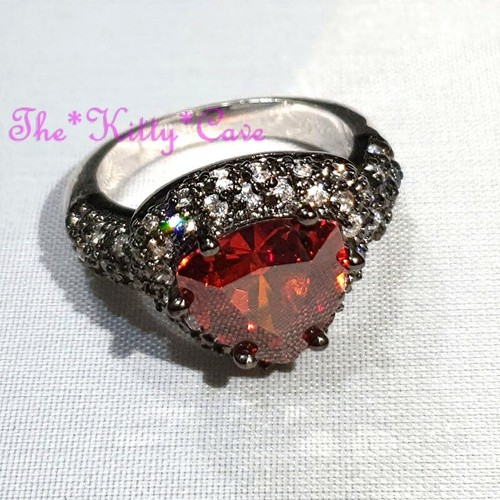 Sparkling CZ Crystal Zirconia Geometric Trilliant Cut Heirloom Cocktail Ring - Picture 36 of 41