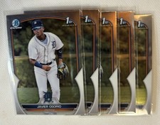 ( 5x ) — 2023 Bowman Chrome Javier Osorio 1st Bowman ( BCP-4 ). Detroit Tigers.