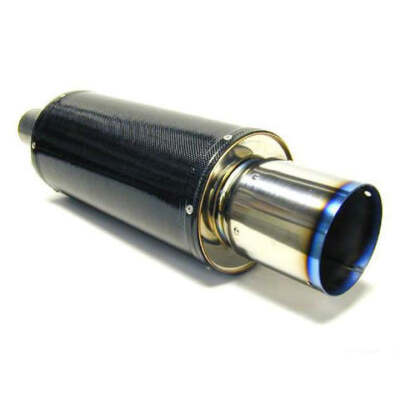 HKS 31012-BA001 Universal Carbon Ti Muffler 170mm Shell 75mm Inlet ...