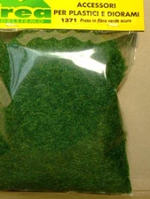 Synthetic grass lawn for model making dark green gr. 20 - Krea 1371