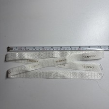 Chanel Holiday 2024 White  Metallic Gold Gift Wrap Ribbon 100cm