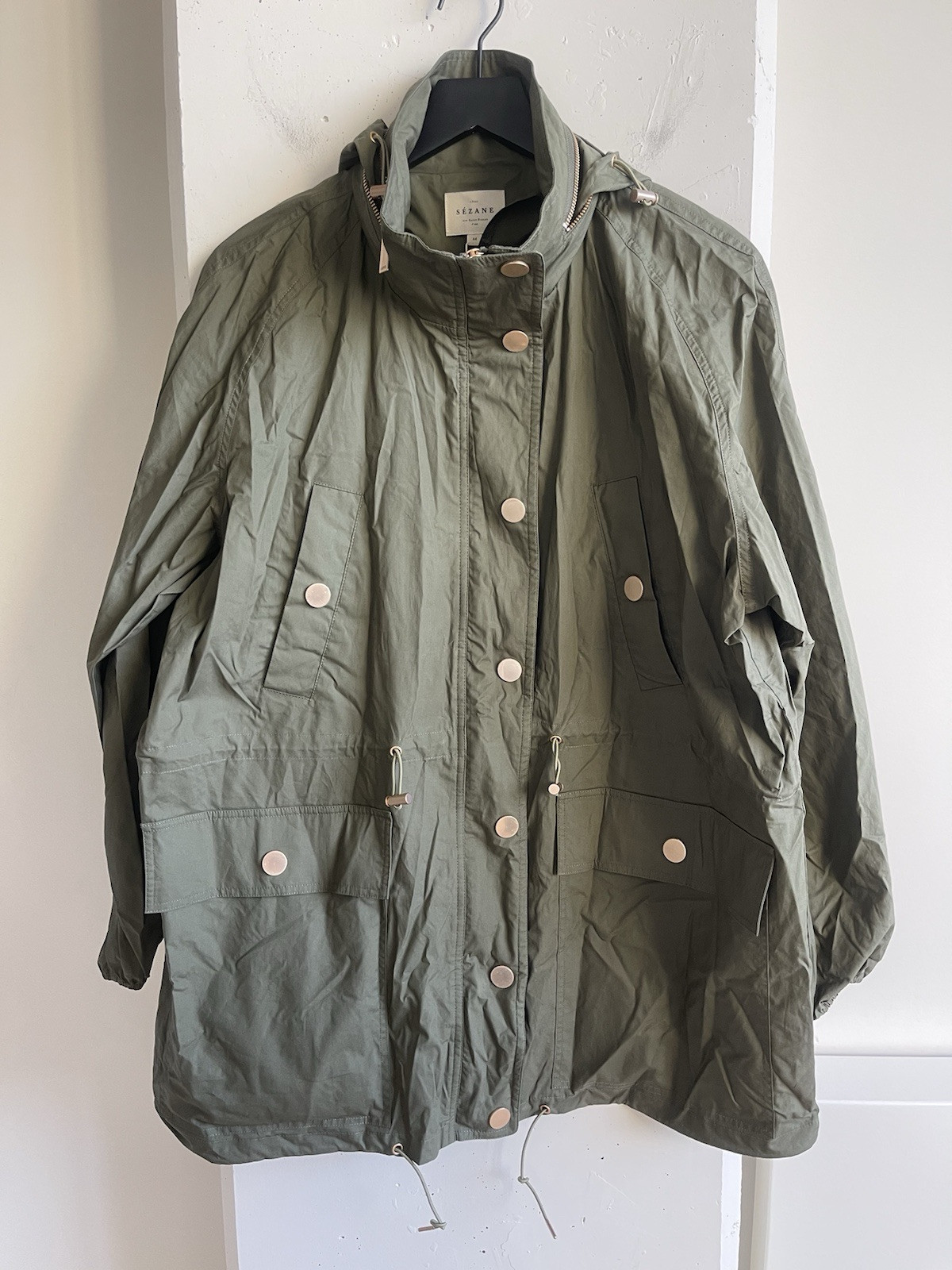 Sézane Women’s Miro Jacket in Khaki Size 12 image 2