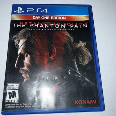 PS4 Metal Gear Solid 5 V: The Phantom Pain Day One W/ Map CIB Complete 