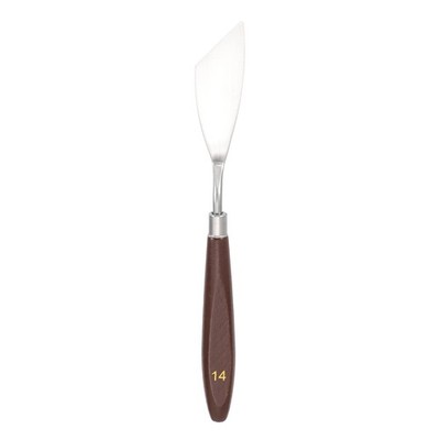 23mm #14 Painting Palette Knife Stainless Steel Spatula Wood Handle