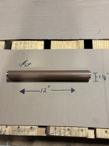 Copper Tube Refrigeration & A/C Hard Drawn Type 1-3/8" O.D. 12" Long