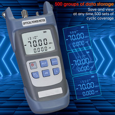 2-Pack Fiber Optical Power Meter with 10Km Light Source SC FC Connector, -70~10d