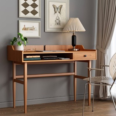 ukorua Length: 43.3''× Width: 17.7'' × Height: 33.4'', Cherry Guge Writing Desk 