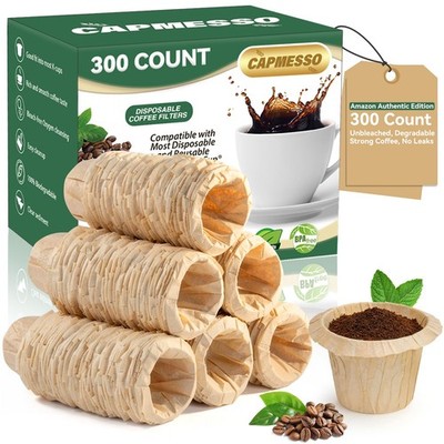 Disposable Coffee Paper Filters Replacement Keurg Filter Compatible with Reus...