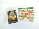 1996 NHRA Fram Nationals 1996 Collectors Hat Lapel Pin and Ticket Stubs