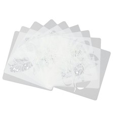 18 Pcs Plastic Painting Stencils Cartoon Plant Drawing Templates for Kids