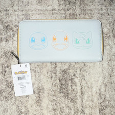 Loungefly Pokemon Kanto Starters Zip Around Wallet Pikachu NWT PMWA0081