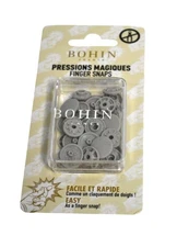 BOHIN Grey Magic Plastic Finger Snap Buttons 71766