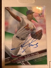 2017 Topps Clearly Authentic Auto Green /99 Alex Reyes #CAAU-AR Rookie Auto RC