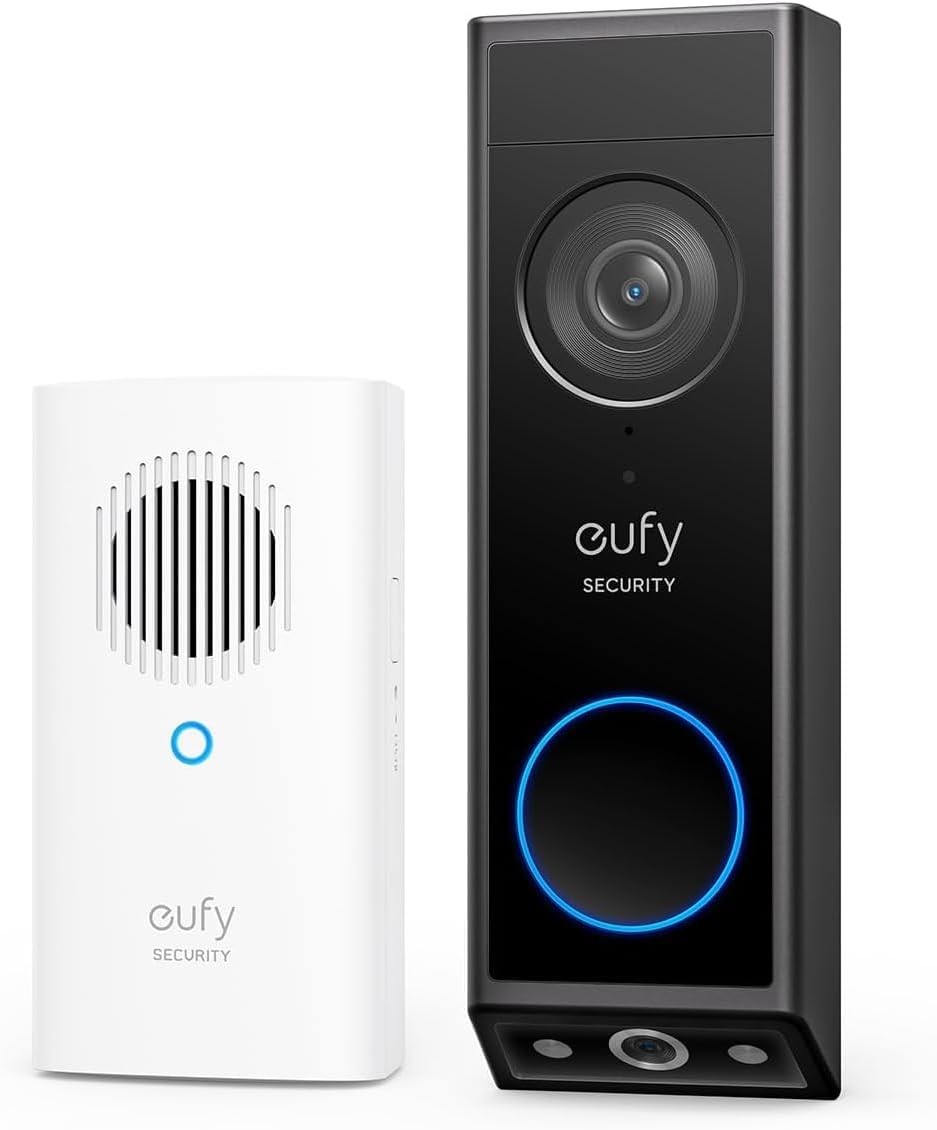 eufy Video Doorbell Dual Cameras E340 With Chime 2K Full HD 