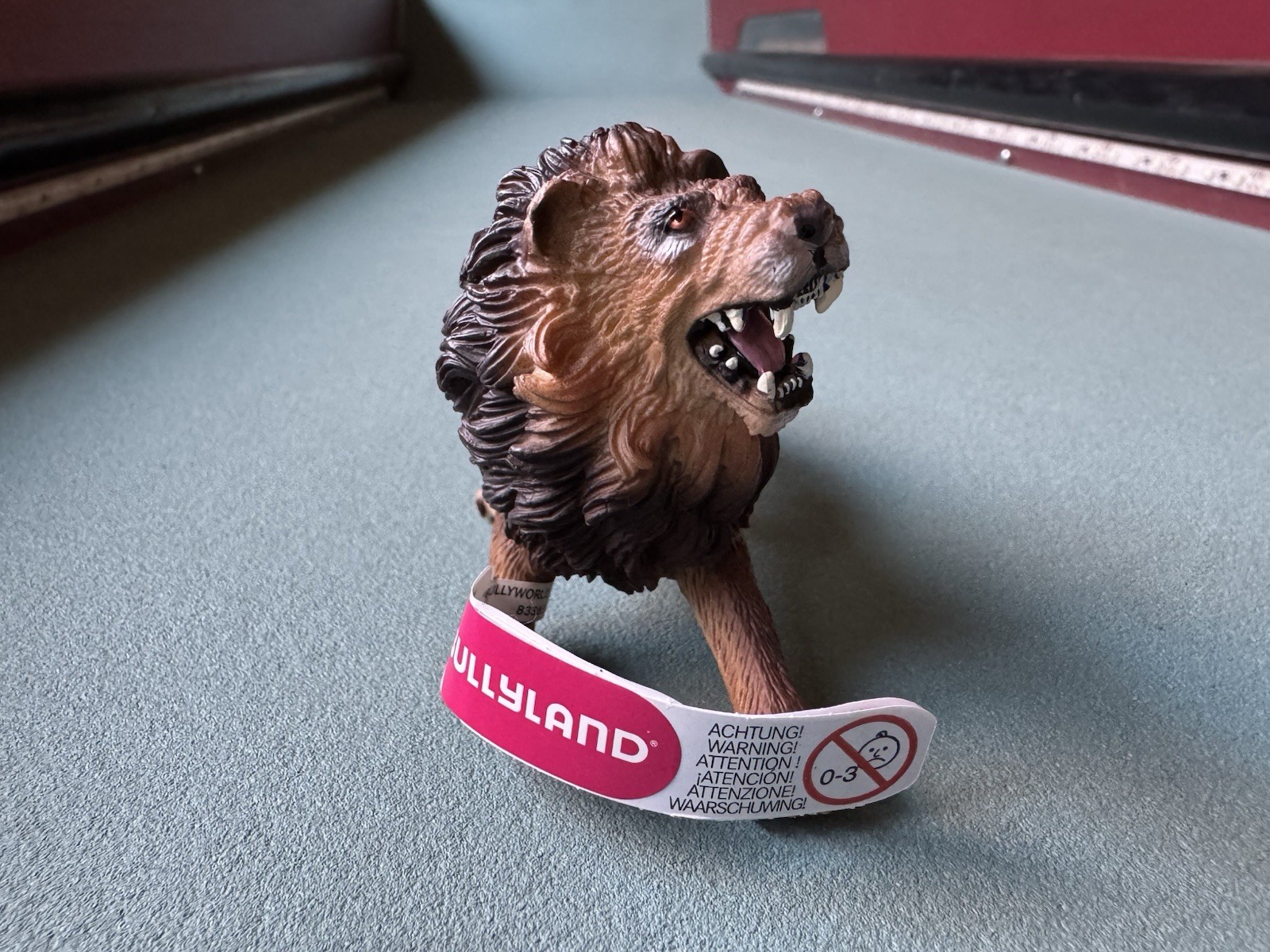 Bullyland Roaring Lion Figure 63680 Male Cat Wildlife Safari W/ Tag Tunisia