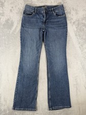 Wrangler Jeans Womens 11x34 Blue Denim Retro Mae Bootcut Western Flare