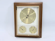 VINTAGE MCM 1960's AIRGUIDE Weather BAROMETER THERMOMETER HYDROMETER Chicago USA