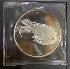 1 Oz Silver Buffalo Bills Football NFL 1Troy Ounce .999 Fine Silver AFC Champs