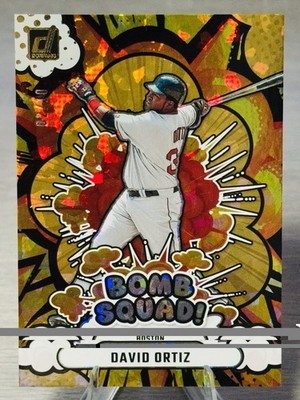   DAVID ORTIZ 2025 Panini Donruss Bomb Squad Gold Explosion SP /10 #LEGEND  