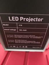 HOMPOW C10 LED Projector 1080P Full HD Bluetooth w Speaker NEW in box