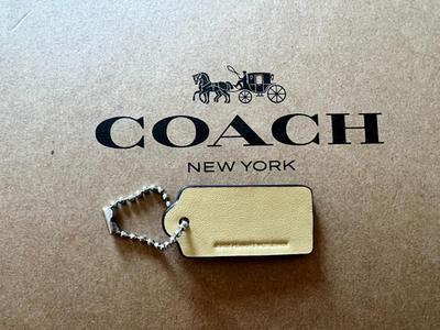 COACH Logo x Peanuts New York Hang Tag Charm Purse w Chain Leather