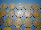 50 coins) LOT#12 NICE mixed 1900's Indian head penny 1C cents NO RESERVE AUCTION — photo 3