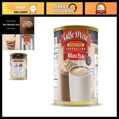 Sugar Free Mocha Cappuccino Mix - Gluten Free, No Cholesterol, Low Caffeine - 2