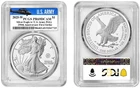 2025 W Silver American Eagle $1 U.S. Army Privy PCGS PR69DCAM First Strike