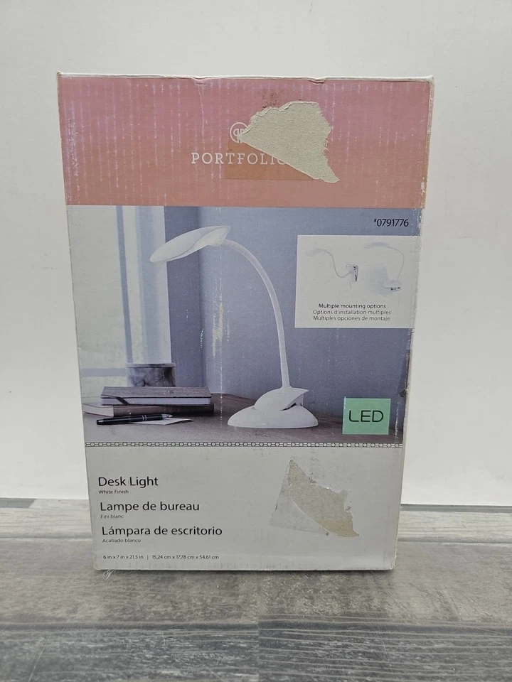 Lámpara de Escritorio Portfolio • Nueva en Caja Original • Blanca (#0791776) [153] Foto 2 de 4
