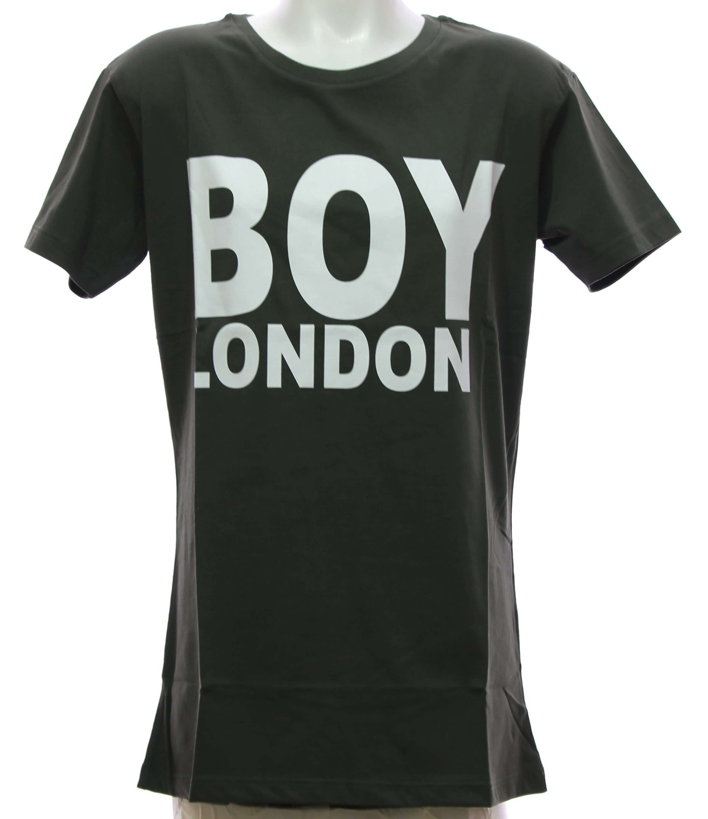 Boy London Herren T-Shirt Militrgrn mit weiem Print Art BL364 OUTLET -75 4890₽