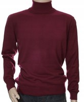 Rollkragenpullover Herren Kaschmir Und Merinowolle Merinos M Rot 331