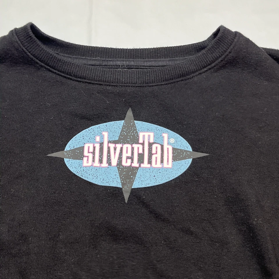 Sudadera Manga Larga NEGRA Logo LEVI’S Plateada Años 90 NIÑOS Mediana 10/12 Cuadrada M Foto 3 de 4