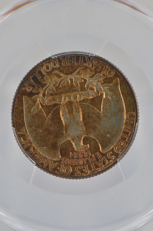 PR64 1961 PCGS GRADED SILVER WASHINGTON QUARTER PROOF TONED UNC. RARE COIN #776 - Image 3 of 4