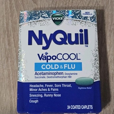 NYQUIL VAPOCOOL COLD+FLU CPL 24CT Exp 11/2027